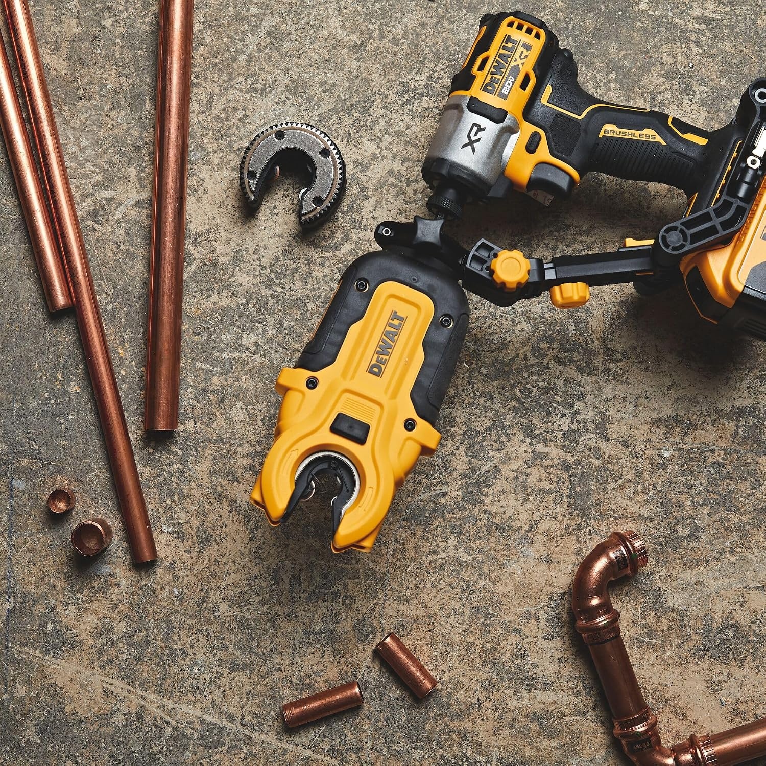 image:imageDEWALT IMPACT CONNECT Copper Pipe Cutter Impact Driver Attachment Tubing Cutter DWACPRIRCopper Tubing Cutter