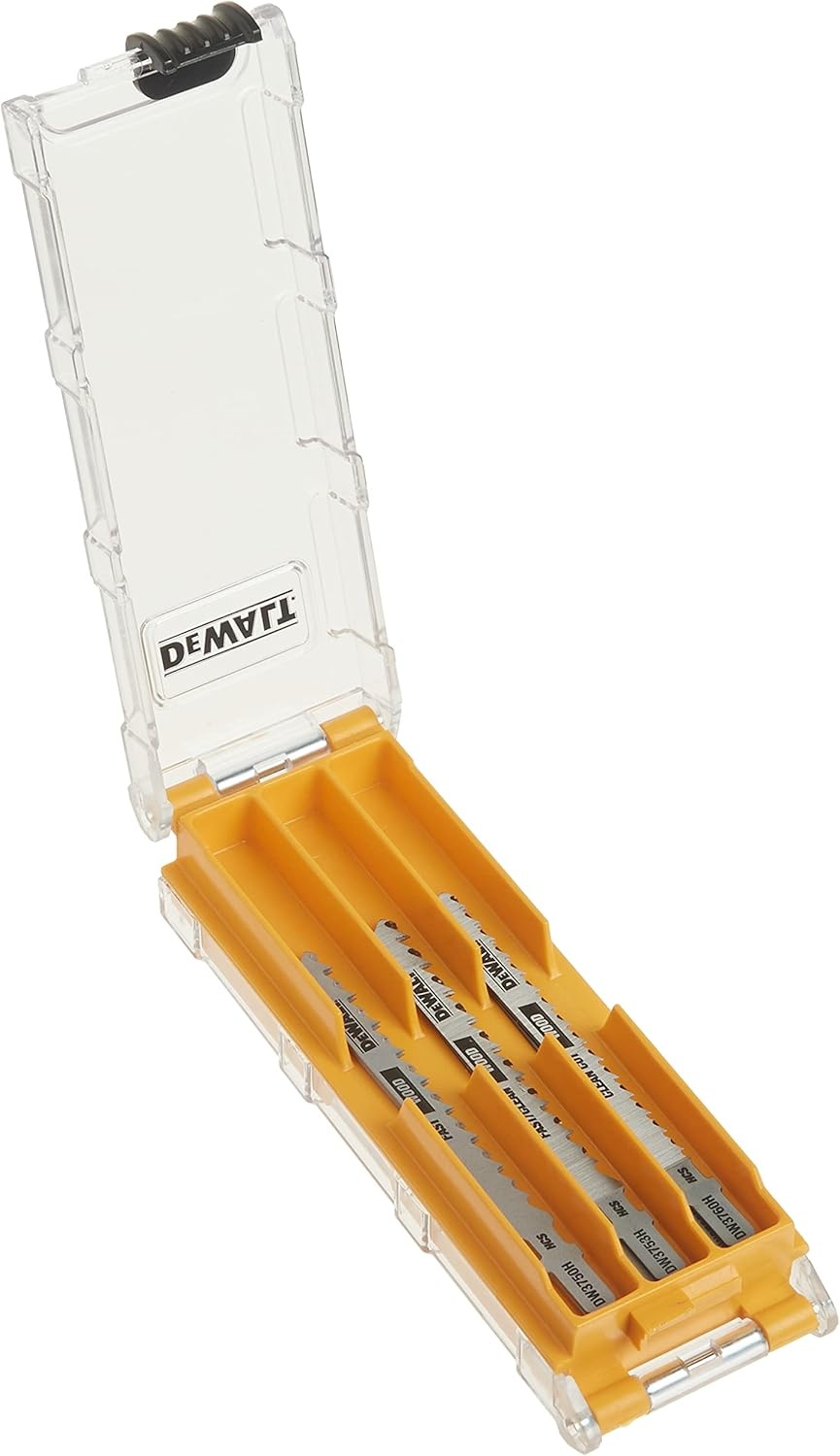 image:imageDEWALT Jigsaw Blades Set with Case TShank 10Piece DW3741C10Piece