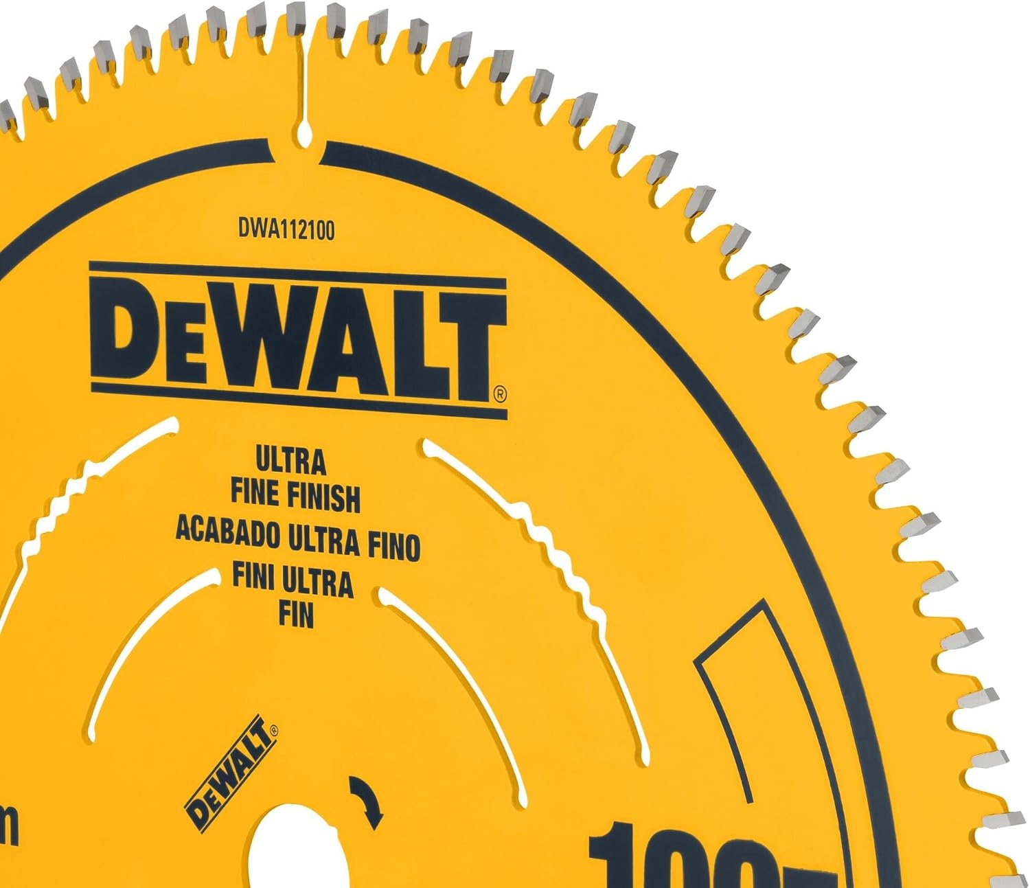 image:imageDEWALT Miter Saw Blade 12 inch 100 Tooth Fine Finish Ultra Sharp Carbide DWA112100