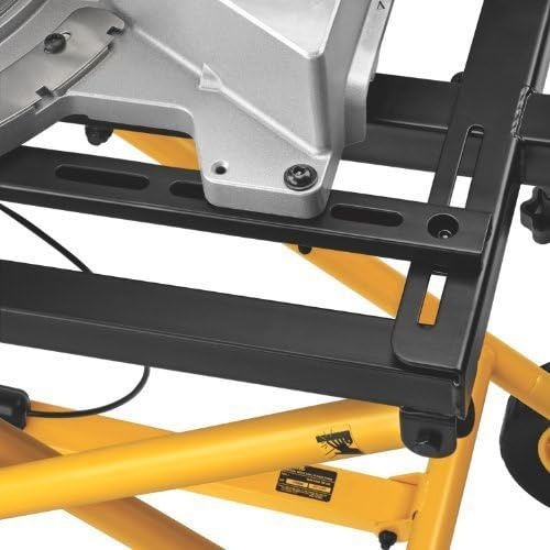 image:imageDEWALT Miter Saw Stand With Wheels 3212 in x 60 in Foldable Rollling Stand Adjustable Height Durable Steel 8 ft Material Support Universal Mounting Rails DWX726