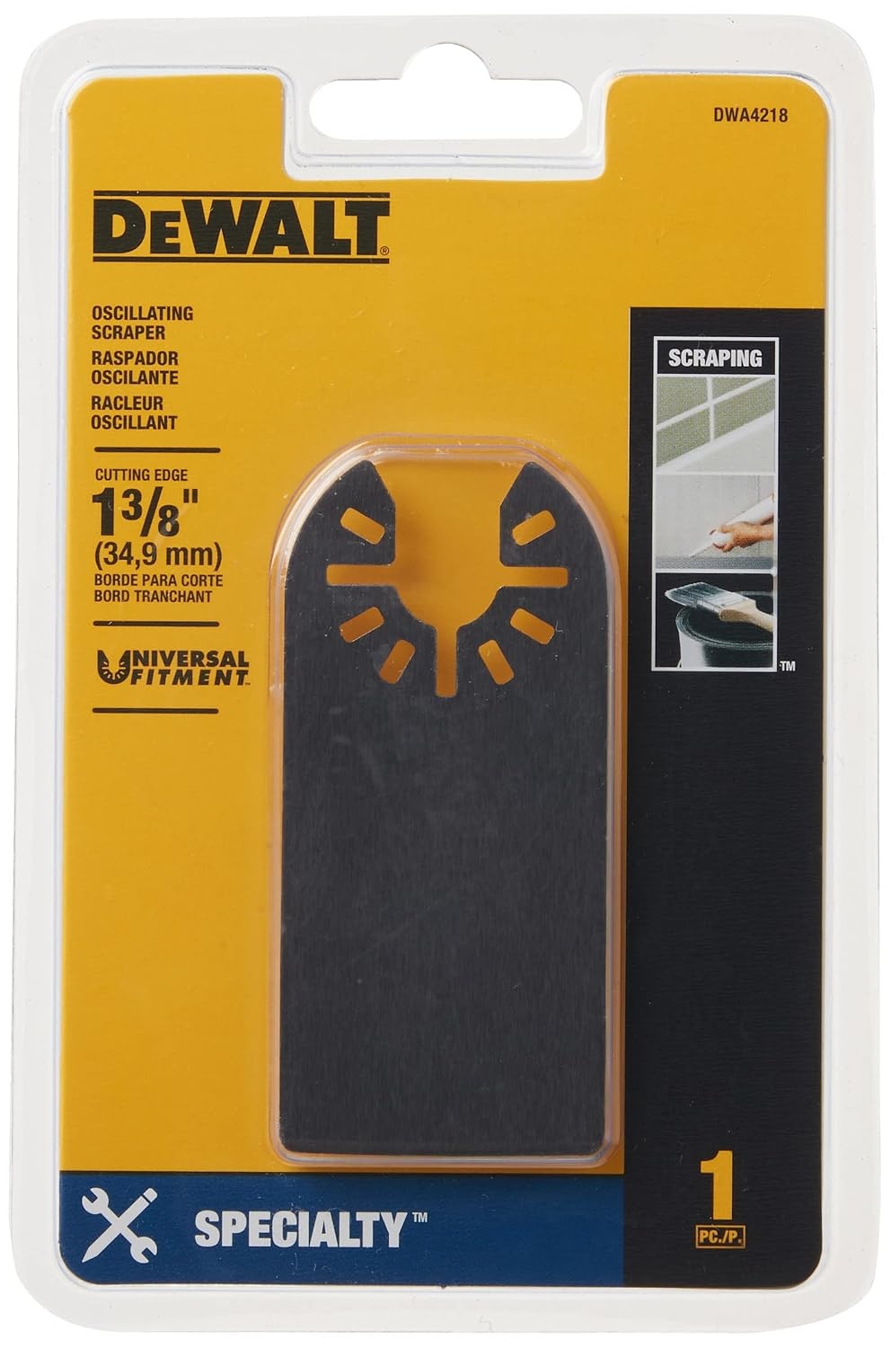 image:imageDEWALT Oscillating Tool Blade Flexible Scraper DWA4218One Size Pack of 5