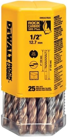 image:imageDEWALT SDS Hammer Bit Rock Carbide 12Inch by 4Inch by 6Inch DW543725pack