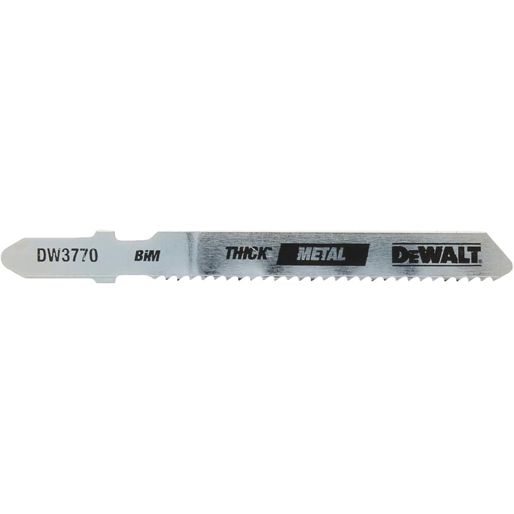 image:imageDEWALT DW37705 Jigsaw Blades Thick Metal Cutting TShank 3Inch 14TPI 5Pack DW37705One Size