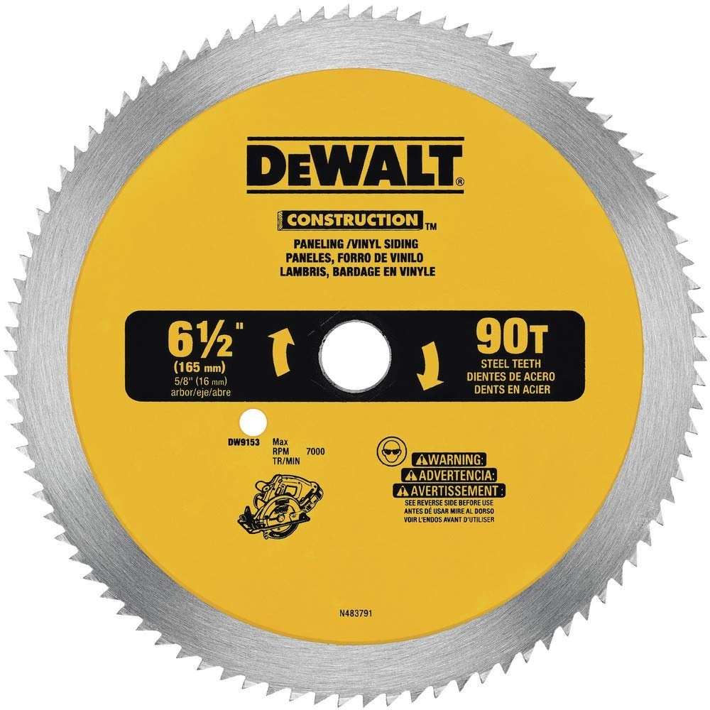 image:imageDEWALT Circular Saw Blade 5 38 Inch 80 Tooth Vinyl Cutting DW9053612 90 Teeth