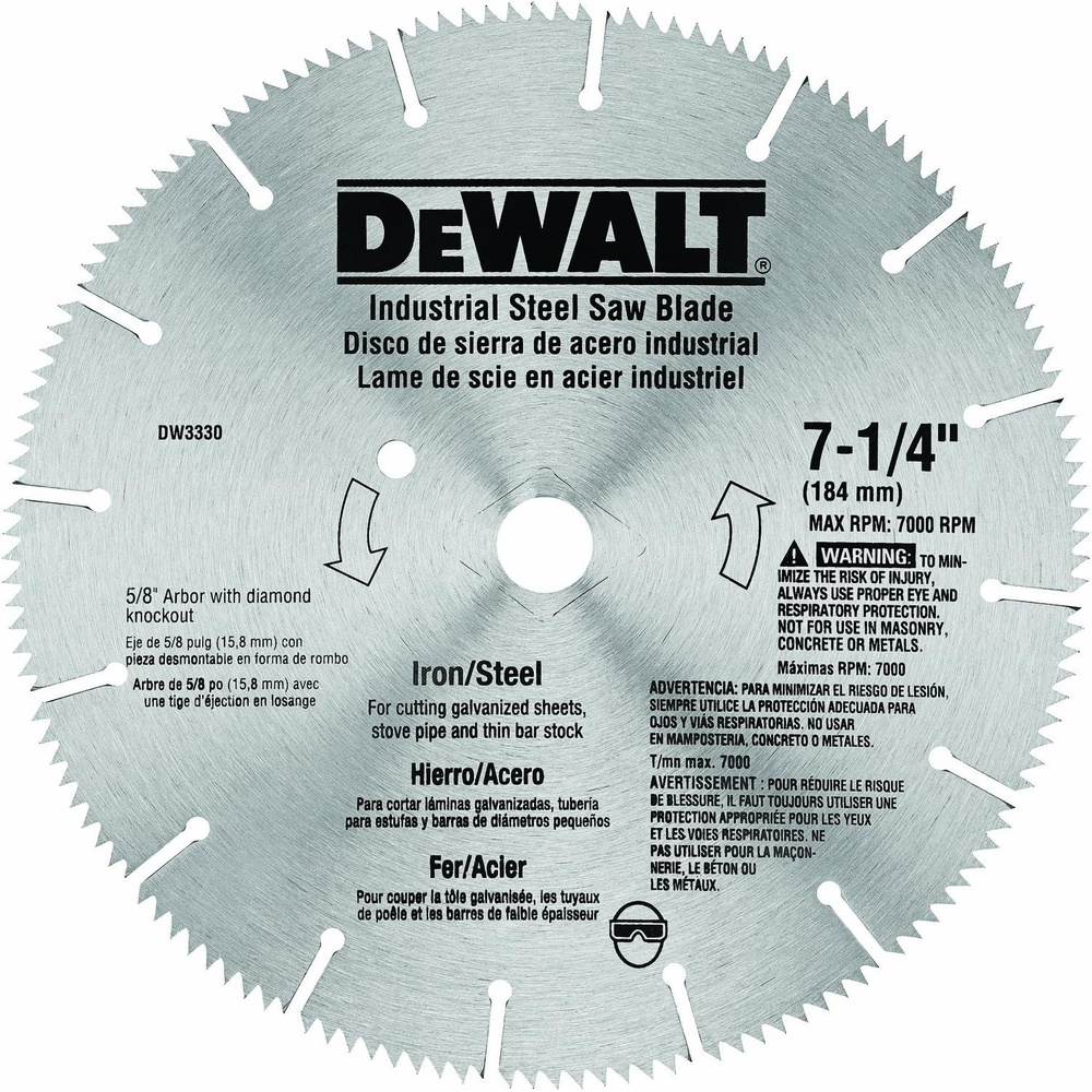 image:imageDEWALT Circular Saw Blade 7 14 Inch 16 Tooth Metal Cutting DW3330