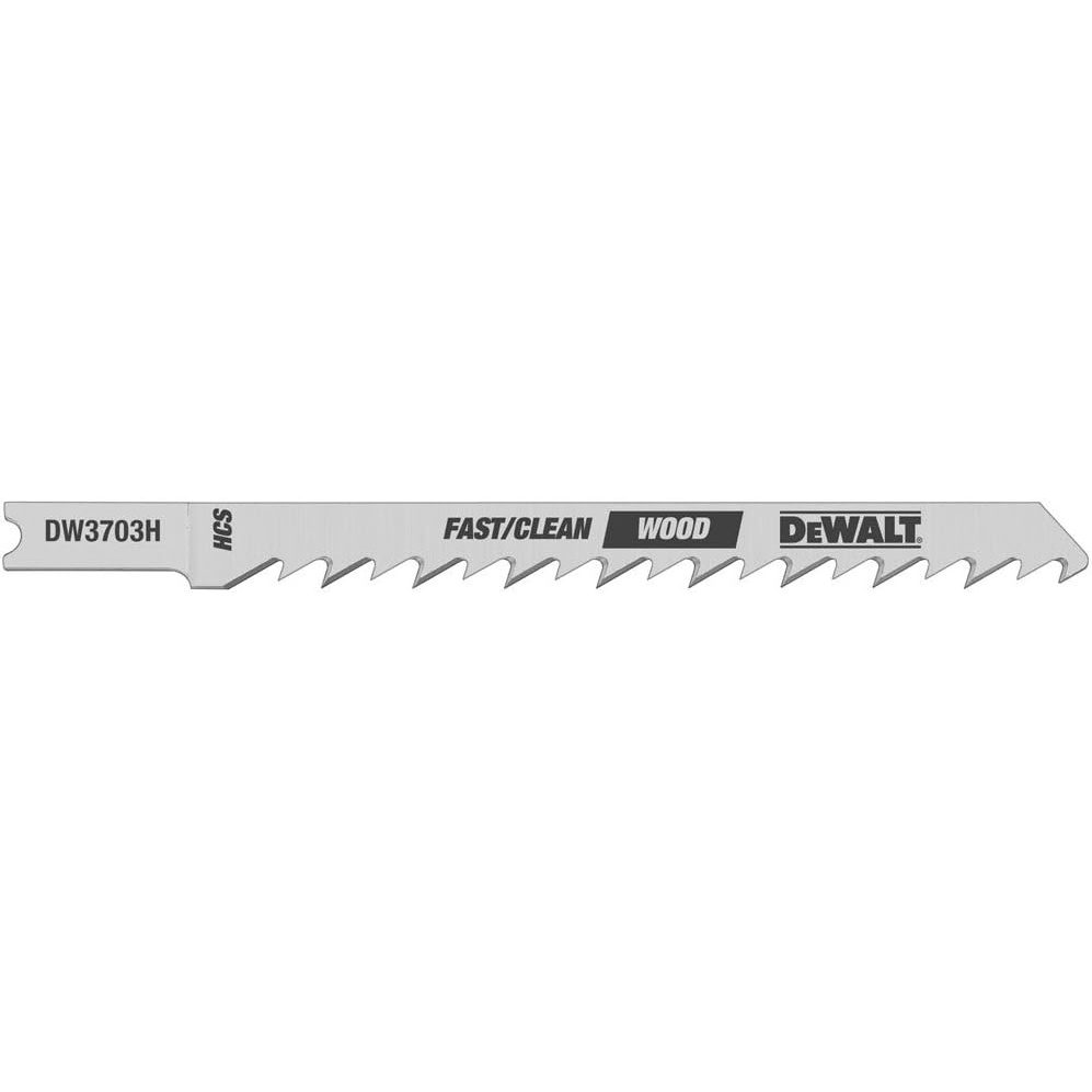 image:imageDEWALT DW3703H2 4Inch 6TPI Fast Clean High UShank Woodcutting Jig Saw Blade 2Pack2Pack
