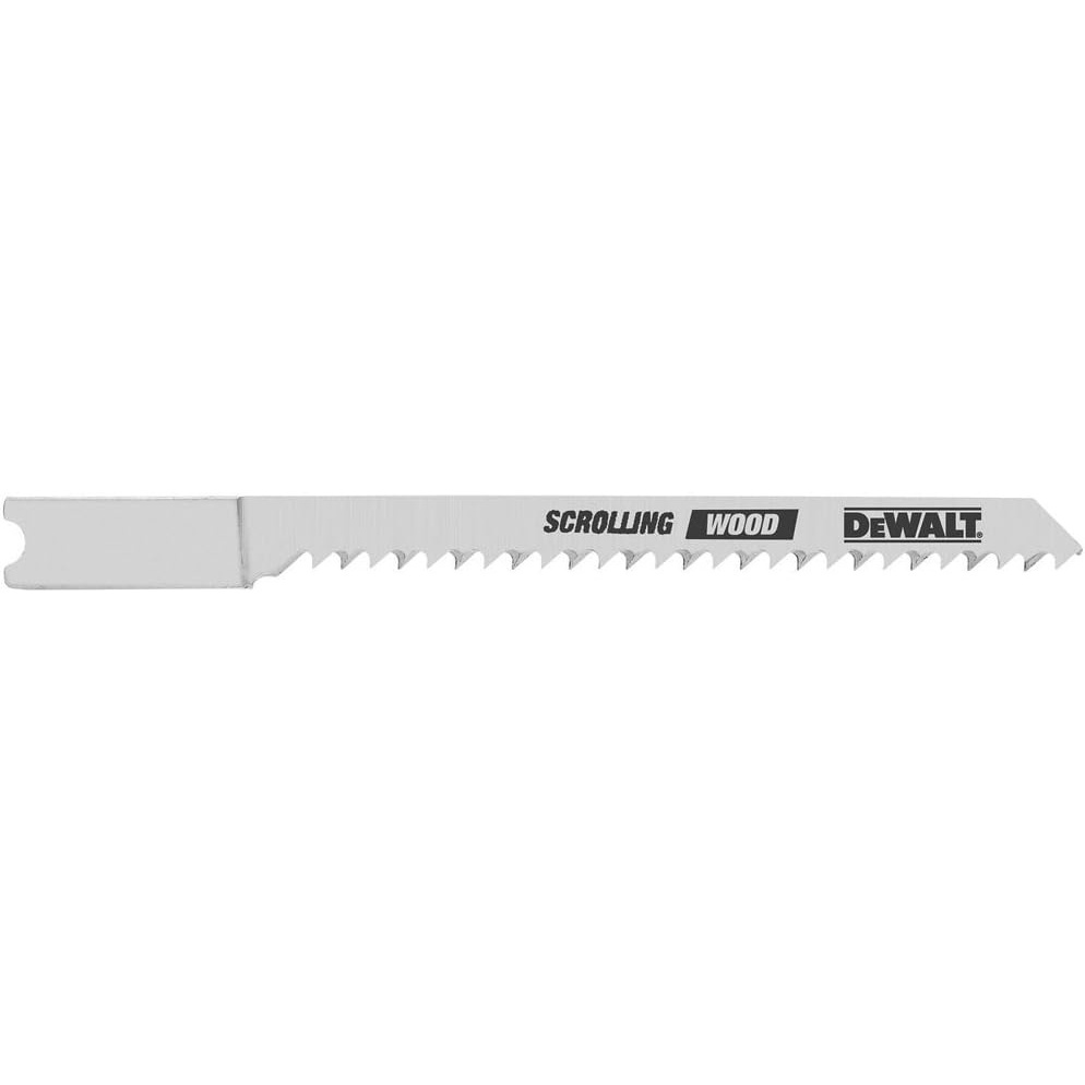 image:imageDEWALT DW3715H2 3Inch 12TPI Scrolling High Speed Steel UShank Woodcutting Jig Saw Blade 2Pack