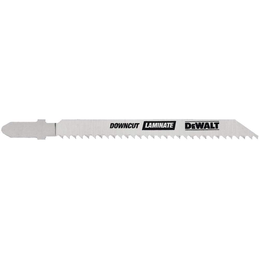 image:imageDEWALT DW3762H2 4Inch 10TPI Laminate Down Cutting HSC TShank Jig Saw Blade 2Pack4Inch 10 TPI 2Pk