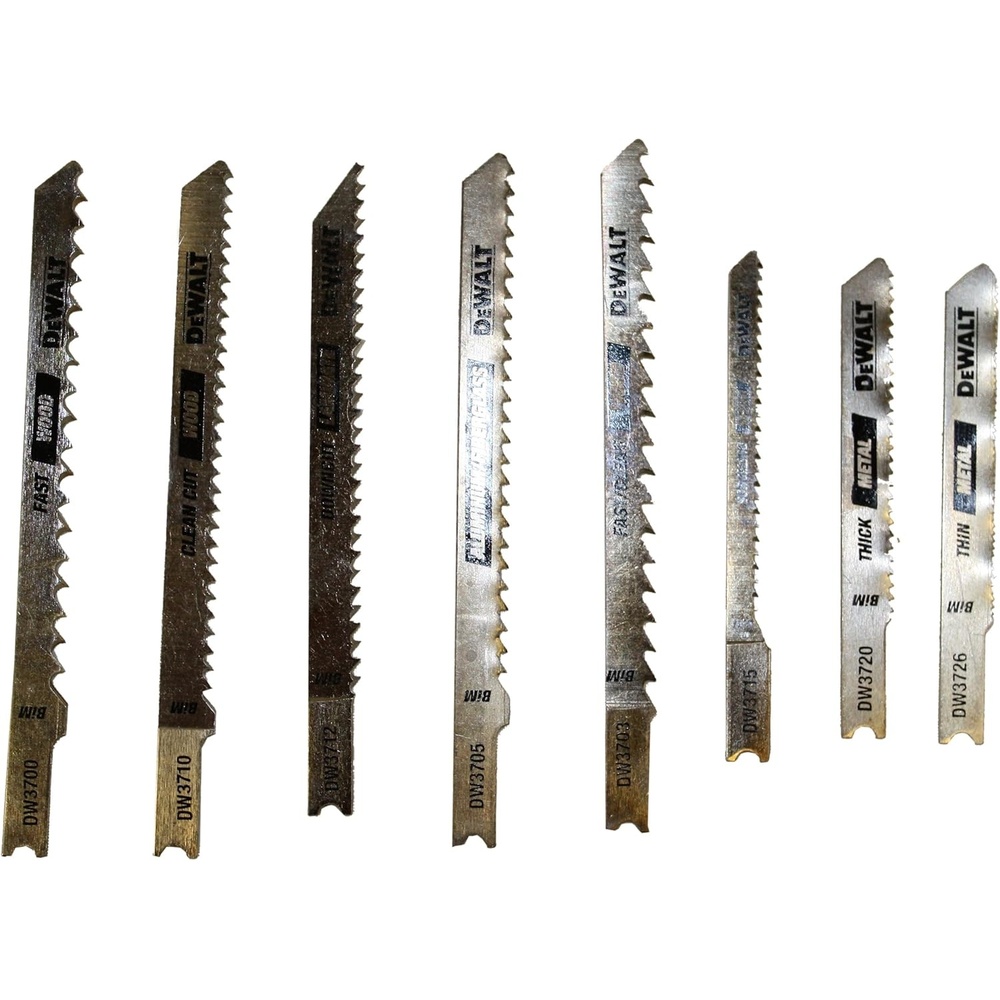 image:imageDEWALT DW3790 8 Piece UShank Jig Saw Blade Set