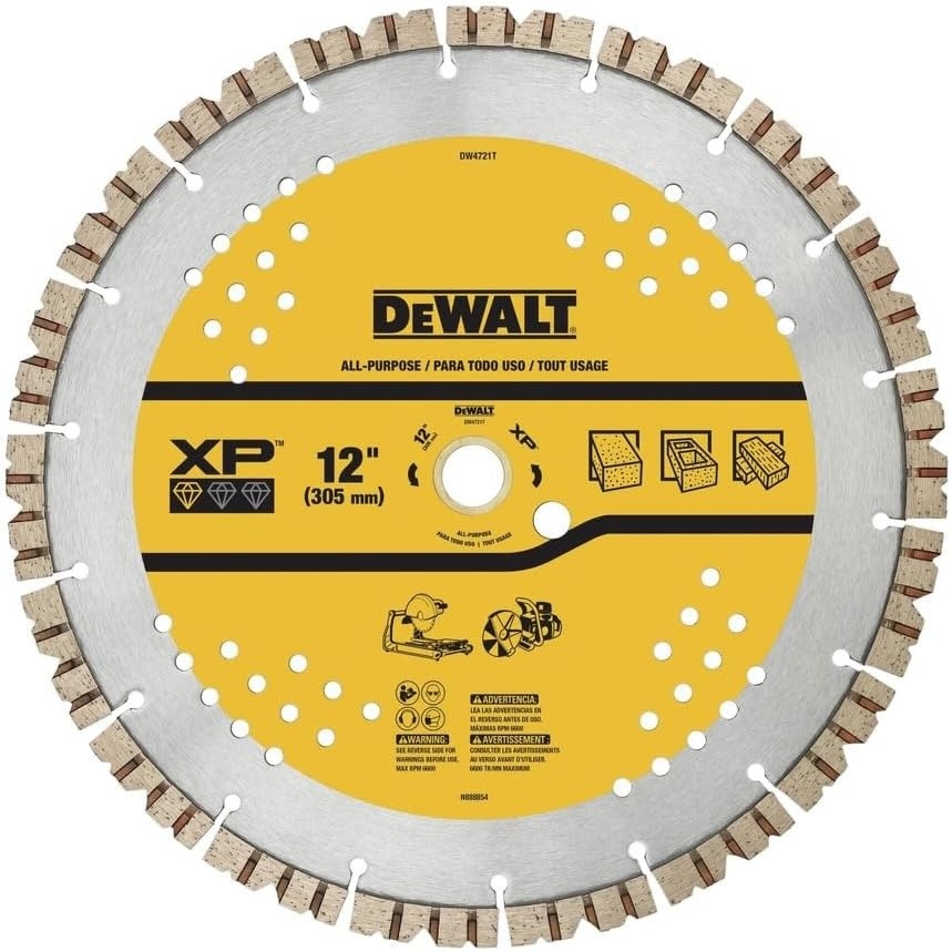 image:imageDEWALT DW4721T 12IN SEGMENTED XP ALL PURPOSE