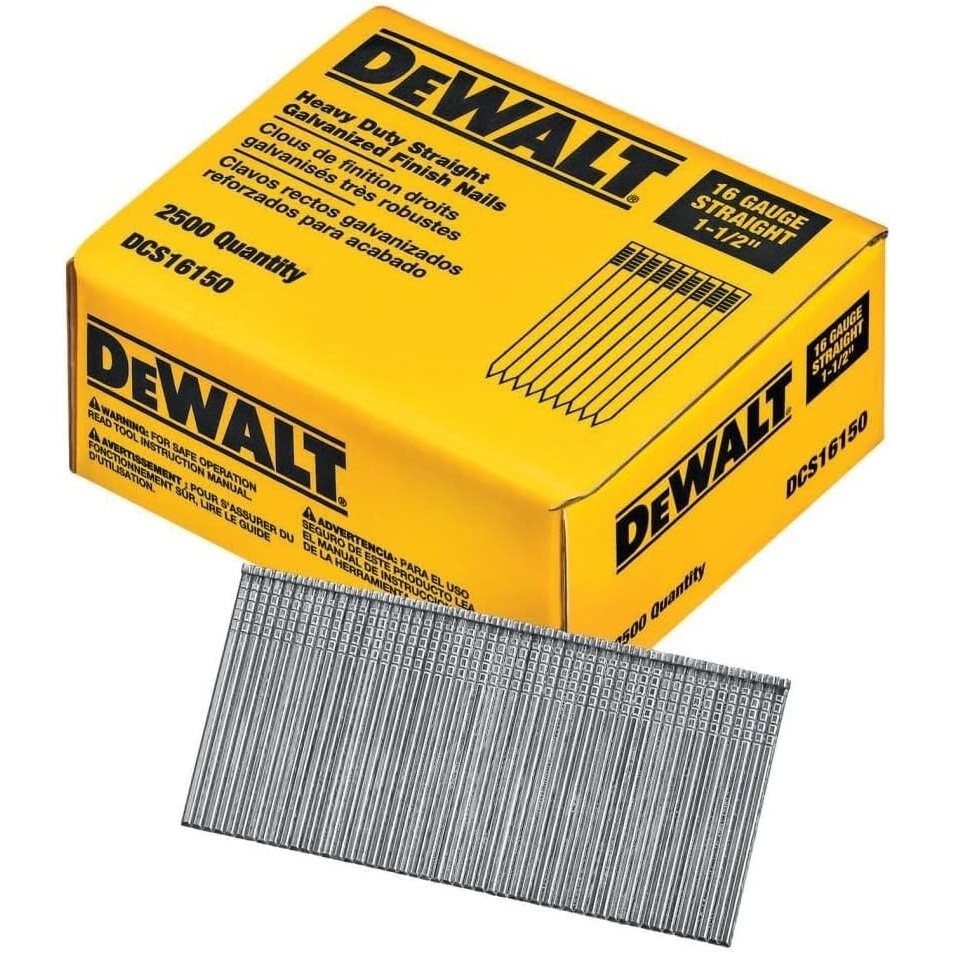 image:imageDEWALT Finish Nails 112Inch 16GA 2000Pack DCS16150 Glossy Exclusive PaperOne Size