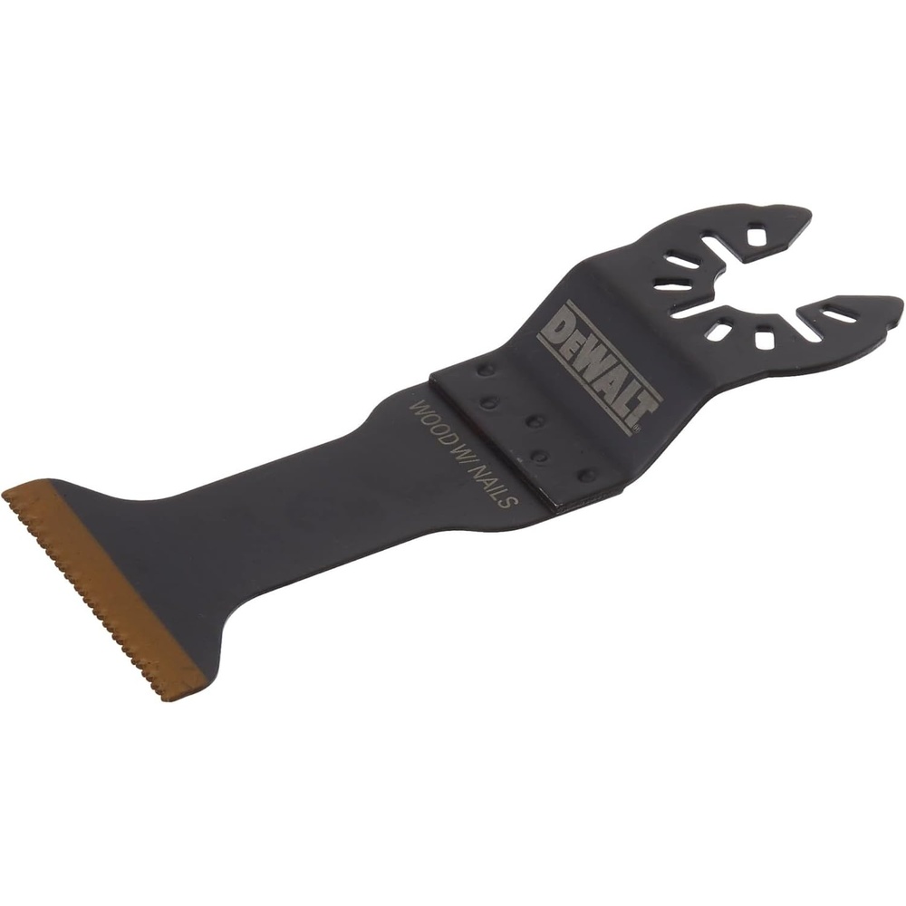 image:imageDEWALT Oscillating Tool Blade for Wood with Nails Wide Titanium Nitride Coated DWA4204 BlackOne Size Pack of 5
