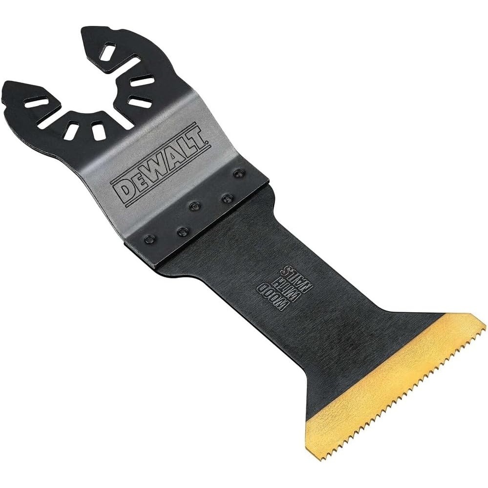 image:imageDEWALT Oscillating Tool Blades for Wood with Nails Wide Titanium Nitride Coated 10Pack DWA4204BOne Size