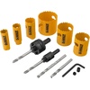 DEWALT Bi-Metal Hole Saw Kit for Wood, Metal and Plastic (D180001)