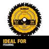 DEWALT Circular Saw Blade, 6 1/2 Inch, 24 Tooth, Framing (DWA161224)(Multi)
