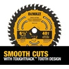 DEWALT Circular Saw Blade, 6 1/2 Inch, 40 Tooth, Framing (DWA161240)(One Size)
