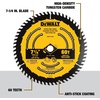 DEWALT Circular Saw Blade, 7 1/4 Inch, 60 Tooth, Wood Cutting (DWA171460)(One Size)