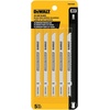 DEWALT DW3705H 4-Inch 8 TPI Fast Clean HCS U-Shank Cut Aluminum and fiberglass Jig Saw Blade (5-Pack)
