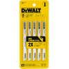 DEWALT DW3710H 4-Inch 10 TPI Fine Smooth HCS U-Shank Woodcutting Jig Saw Blade (5-Pack)