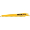 DEWALT DW4802-2 6-Inch 6 TPI Taper Back Bi-Metal Reciprocating Saw Blade (2-Pack) , Yellow(6 inch)