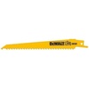 DEWALT DW4802-2 6-Inch 6 TPI Taper Back Bi-Metal Reciprocating Saw Blade (2-Pack) , Yellow(6 inch)