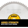 DEWALT DWA7737 60 Teeth Heavy Gauge Ferrous Metal Cutting 1-Inch Arbor, 12-Inch(66-Tooth)