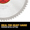 DEWALT DWA7737 60 Teeth Heavy Gauge Ferrous Metal Cutting 1-Inch Arbor, 12-Inch(66-Tooth)