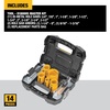 DEWALT Hole Saw Kit, 14-Piece, Includes 2 Quick Change Mandrels and Pilot Point Bits (D180005)(One Size)
