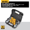 DEWALT Hole Saw Kit, Standard Electrician’s Set, Bi-Metal (D180002), Yellow