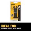 DEWALT Oscillating Tool Blade for Wood with Nails, Wide, Titanium Nitride Coated (DWA4204), Black(One Size (Pack of 5))
