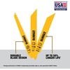 DEWALT Reciprocating Saw Blades, Bi-Metal, Tough Case Set, 15-Piece (DW4890)