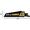 DEWALT Reciprocating Saw Blades, Straight Back, 12-Inch, 14 TPI, 5-Pack (DW4838)(6″ 2X 14 TPI  5-pack)