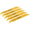 DEWALT Reciprocating Saw Blades, Straight Back, 6-Inch, 14 TPI, 5-Pack (DW4808)(5-pack)