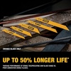 DEWALT Reciprocating Saw Blades, Tapered Back, Bi-Metal, 9-Inch 6-TPI, 5-Pack (DW4803)(5-pack)