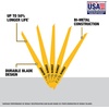 DEWALT Reciprocating Saw Blades, Tapered Back, Bi-Metal, 9-Inch 6-TPI, 5-Pack (DW4803)(5-pack)