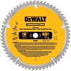DEWALT 10-Inch Miter / Table Saw Blade, ATB, Thin Kerf, Crosscutting, 5/8-Inch Arbor, 60-Tooth (DW3106)(60-Tooth)