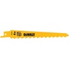 DEWALT DW4802-2 6-Inch 6 TPI Taper Back Bi-Metal Reciprocating Saw Blade (2-Pack) , Yellow(6 inch)