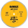 DEWALT Diamond Blade for Porcelain or Tile, Wet Cutting, Continuous Rim, 5/8-Inch Arbor, 10-Inch (DW4762)(One Size)