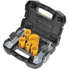 DEWALT Hole Saw Kit, Standard Electrician’s Set, Bi-Metal (D180002), Yellow