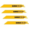 DeWALT DW4811B 6-Inch 18-TPI Straight Back Bi-Metal Reciprocating Saw Blade, 100-Pack(20-Pack)