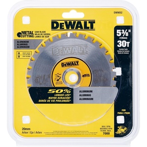 DEWALT ACCESSORIES DW9052 5-3/8″ 30T Saw Blade, Yellow