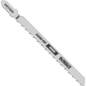 DEWALT DW3760H 4-Inch 10TPI Fine Finish Wood Cut HSC T-Shank Jig Saw Blade (5-Pack)(One Size)