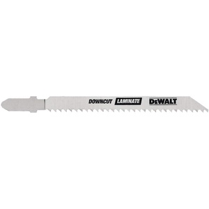 DEWALT DW3762H2 4-Inch 10TPI Laminate Down Cutting HSC T-Shank Jig Saw Blade (2-Pack)(4-Inch  10 TPI  2Pk)