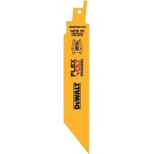 DEWALT DWAFV481418 FLEXVOLT 14/18 TPI Metal Recip Saw Blade (5 Pack), 8″