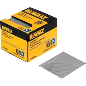 DEWALT Finish Nails, 2-1/2-Inch, 16GA, 2500-Pack (DCS16250)