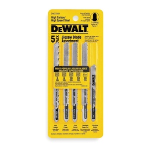 DEWALT Jigsaw Blades Set, T-Shank, 5-Piece (DW3795H)(One Size)