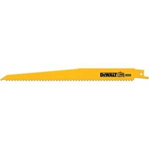 DEWALT Reciprocating Saw Blades, Tapered Back, Bi-Metal, 9-Inch 6-TPI, 5-Pack (DW4803)(One Size)