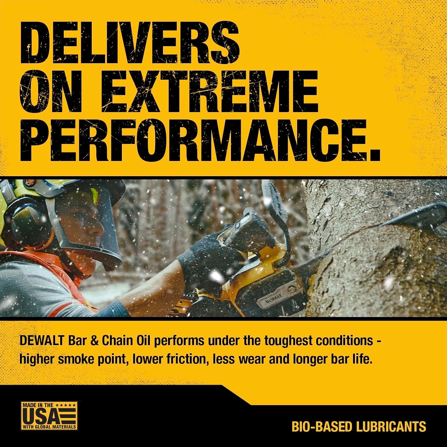 image:imageDEWALT Biodegradable Bar amp Chain Oil Green EcoFriendly NonToxic Professional Bar amp Chainsaw Lubricant Ultraclean AllSeason Oil for Gas Electric Saw and Pole Saw 32 oz Case of 1216 oz Case of 24