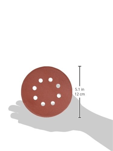image:imageDEWALT DW4306 5Inch 8 Hole 220 Grit Hook and Loop Random Orbit Sandpaper 5Pack5Inch Pack of 5