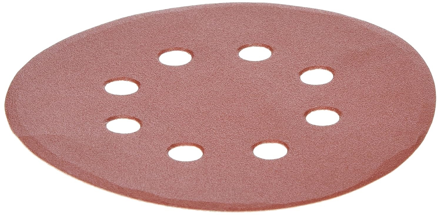 image:imageDEWALT DW4306 5Inch 8 Hole 220 Grit Hook and Loop Random Orbit Sandpaper 5Pack5Inch Pack of 5